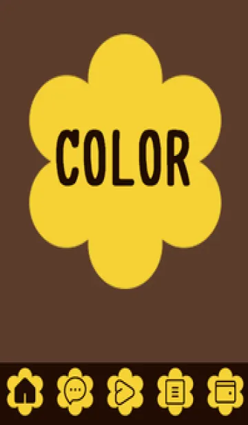 [LINE着せ替え] brown color C36の画像1