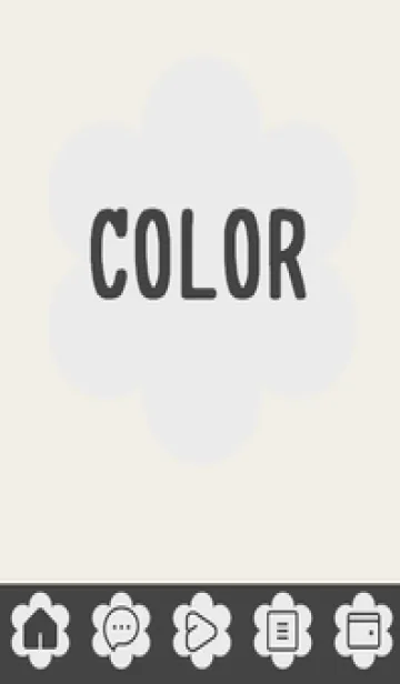 [LINE着せ替え] brown color C37の画像1