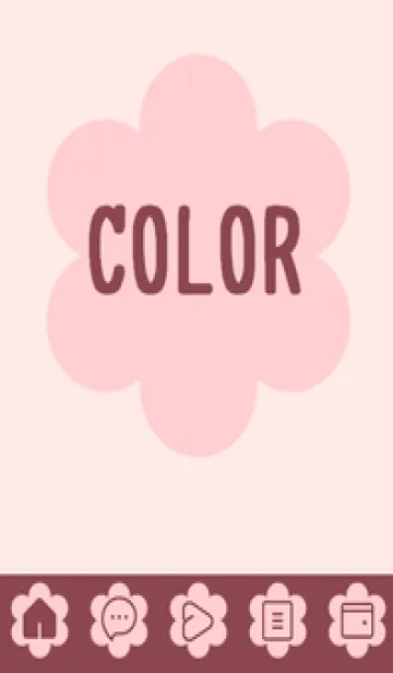 [LINE着せ替え] pink color C37の画像1