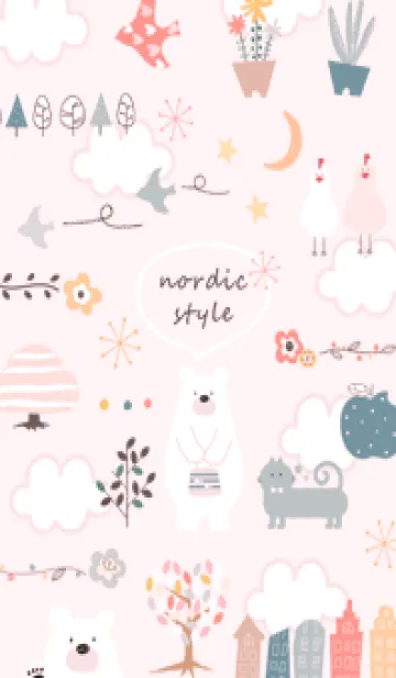 [LINE着せ替え] pink♡さんぽ道10_1の画像1