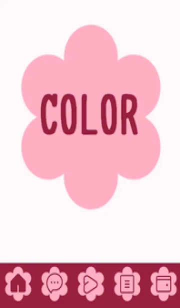 [LINE着せ替え] pink color C39の画像1