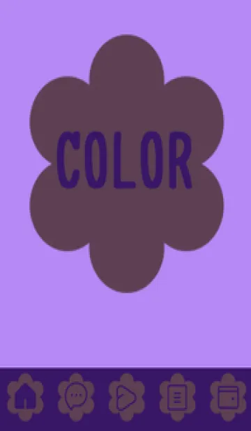 [LINE着せ替え] purple color C36の画像1