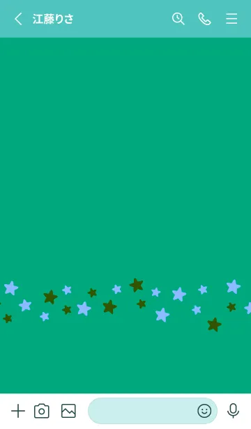[LINE着せ替え] シンプル カラー スター 114の画像2