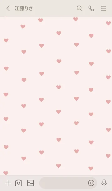 [LINE着せ替え] pattern_heart (cottoncandy)の画像2