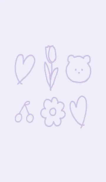 [LINE着せ替え] 大人のおしゃれ着せかえ_purpleの画像1