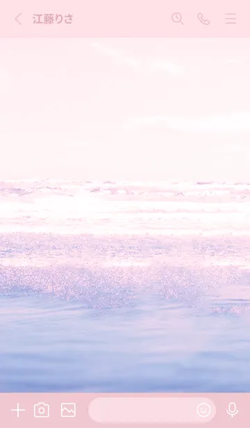 [LINE着せ替え] pink♡波の音03_1の画像2