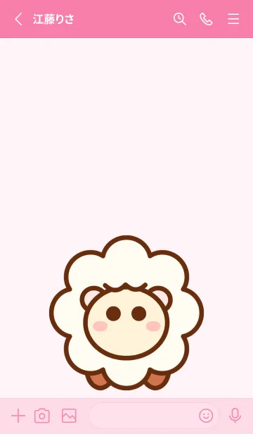 [LINE着せ替え] My baby sheep 2の画像2