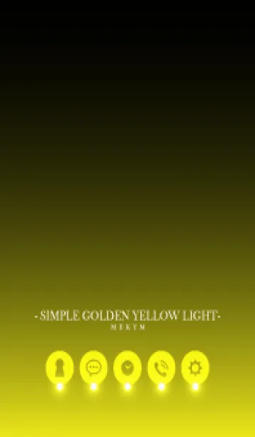 [LINE着せ替え] SIMPLE-GOLDEN YELLOW LIGHTの画像1