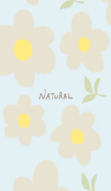 [LINE着せ替え] くすみカラー 北欧風 花の画像1