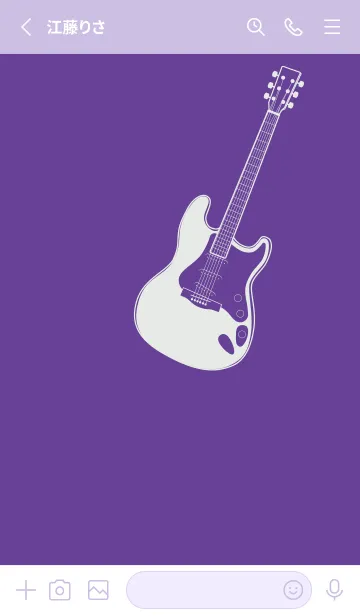 [LINE着せ替え] ELECTRIC GUITAR CLR 菖蒲色の画像2