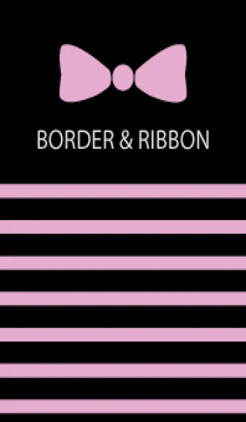 [LINE着せ替え] BORDER & RIBBON -Pink Ribbon 23-の画像1