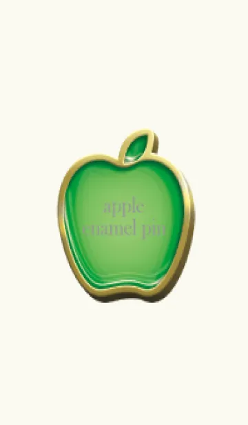 apple green & red Enamel Pin 16の着せ替えメイン画像