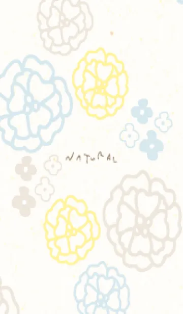 [LINE着せ替え] 線 花 シンプル15の画像1