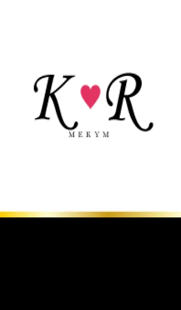 LOVE INITIAL-K&R イニシャル 4のLINE着せ替え