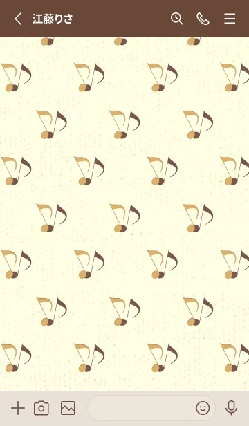 [LINE着せ替え] Clef dot 飴色の画像2