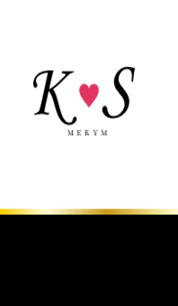 LOVE INITIAL-K&S イニシャル 4のLINE着せ替え