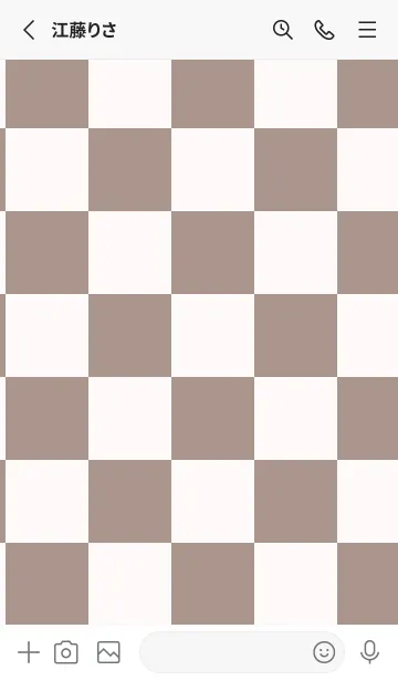 [LINE着せ替え] 雪色■くすみブラウン.TKCの画像2