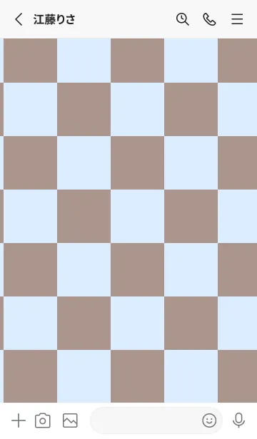 [LINE着せ替え] パステルブルー2■くすみブラウン.TKCの画像2