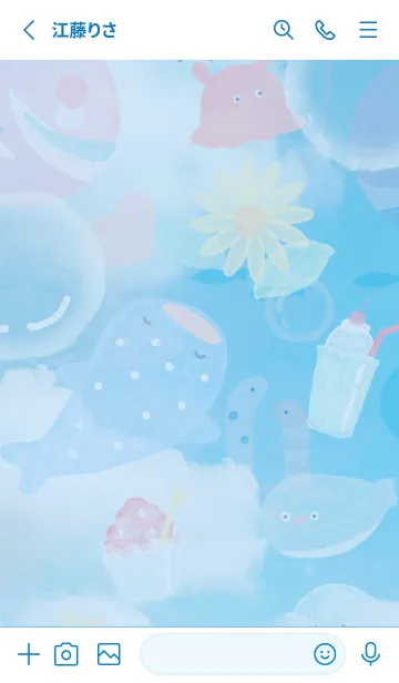 [LINE着せ替え] blue♡memory05_1の画像2