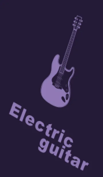 [LINE着せ替え] ELECTRIC GUITAR CLR エッグプラントの画像1