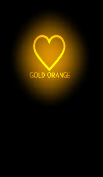 [LINE着せ替え] Gold Orange Neon Theme V5 (JP)の画像1