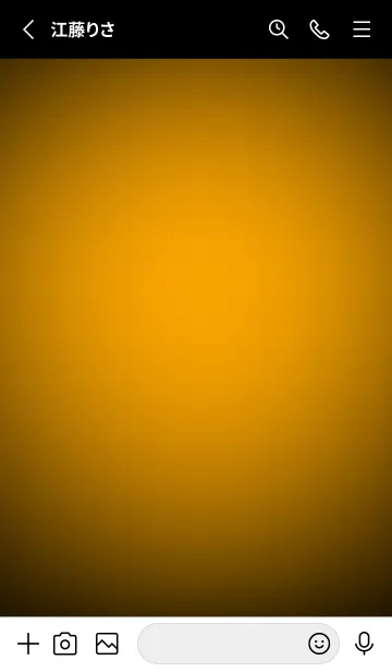 [LINE着せ替え] Gold Orange Neon Theme V5 (JP)の画像2