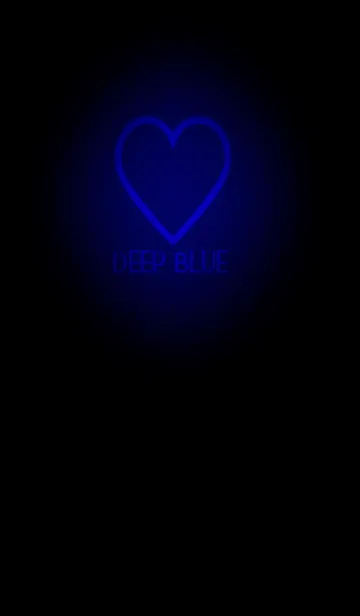 [LINE着せ替え] Deep Blue Neon Theme V5 (JP)の画像1