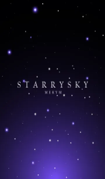 [LINE着せ替え] BLACK-STARRY SKY STAR 10の画像1