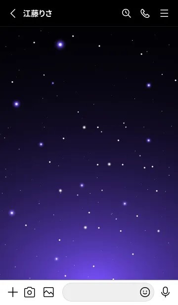 [LINE着せ替え] BLACK-STARRY SKY STAR 10の画像2
