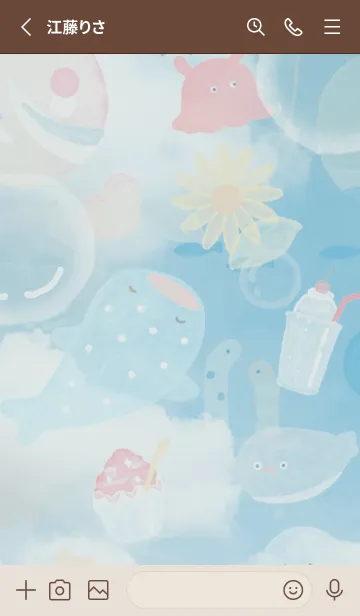 [LINE着せ替え] brown♡memory03_1の画像2