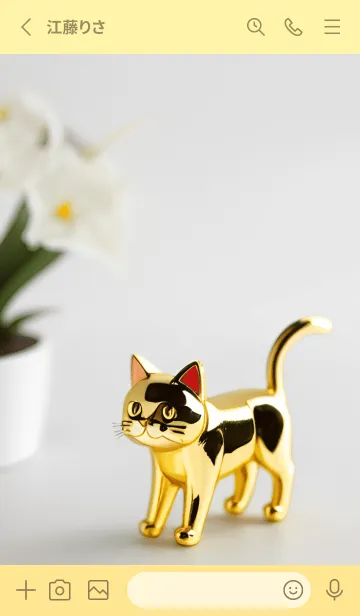 [LINE着せ替え] 純金猫の画像2