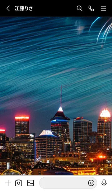 [LINE着せ替え] 夏夜のカケラ#IC01。の画像2