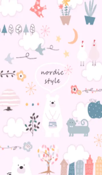 [LINE着せ替え] pinkpurple♡さんぽ道11_1の画像1