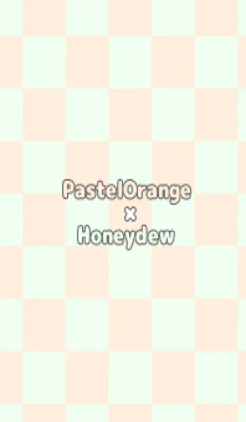 [LINE着せ替え] パステルオレンジ■ハニデュー.TKCの画像1