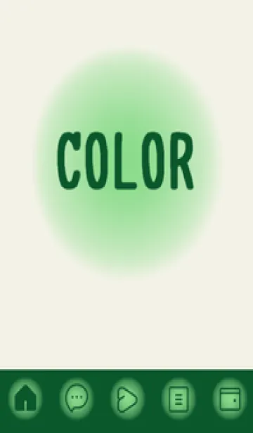 [LINE着せ替え] green color D71の画像1