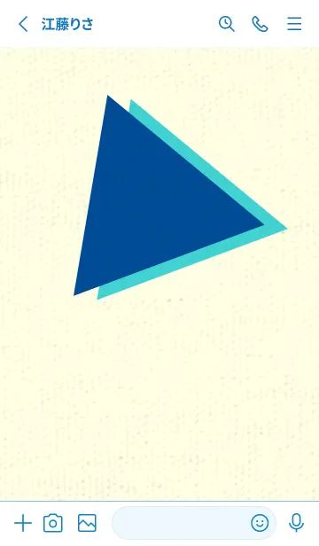 [LINE着せ替え] 三角型の着せかえ ラピスラズリーの画像2