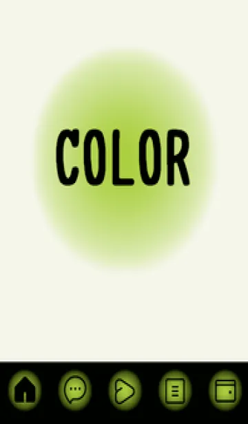 [LINE着せ替え] green color D73の画像1