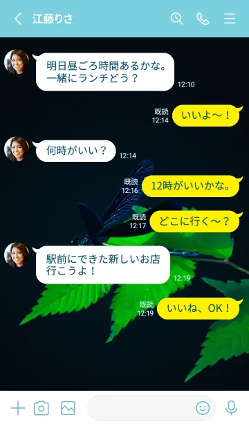 [LINE着せ替え] 吉兆 神様トンボ #2-11の画像3