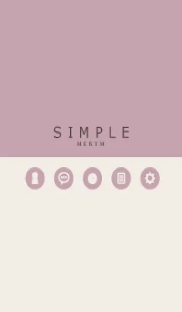 [LINE着せ替え] SIMPLE-ICON PINK 6の画像1
