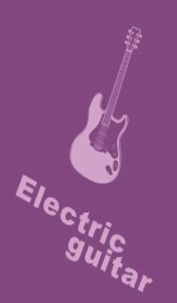 [LINE着せ替え] ELECTRIC GUITAR CLR 茄子紺の画像1