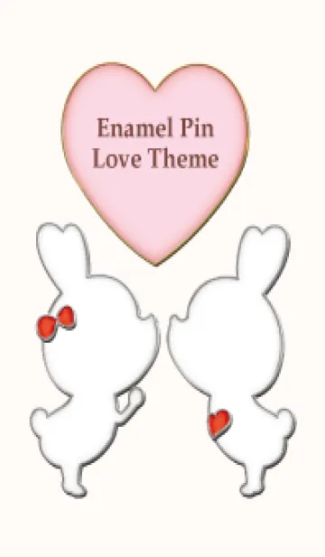 [LINE着せ替え] Enamel Pin LOVE Pair 104の画像1