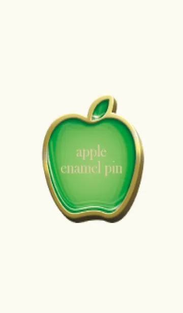 [LINE着せ替え] apple green & red Enamel Pin 17の画像1