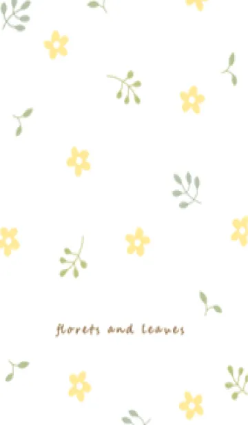 beige♡小花と葉05_1の着せ替えメイン画像