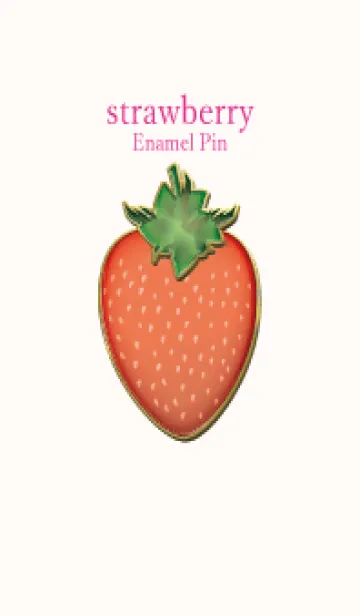 [LINE着せ替え] strawberry Enamel Pin 79の画像1