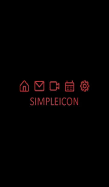 [LINE着せ替え] SIMPLE ICON -BLACK- 84の画像1