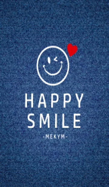 [LINE着せ替え] HAPPY SMILE DENIM HEART - MEKYM 10の画像1