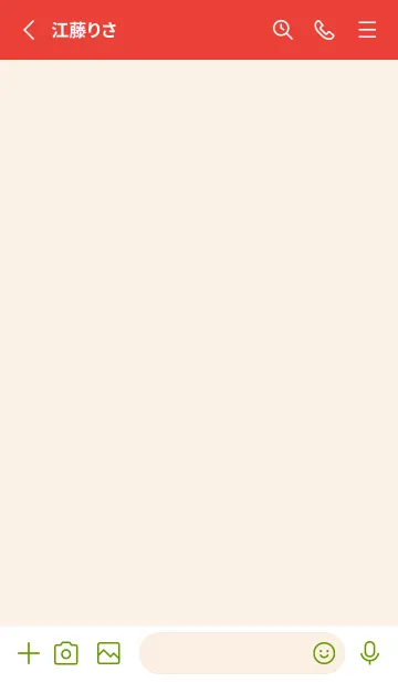 [LINE着せ替え] red color D39の画像2