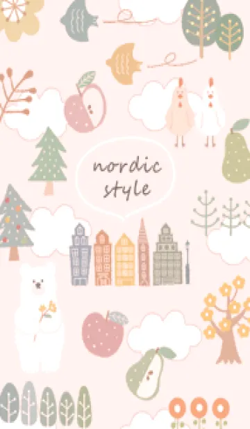 [LINE着せ替え] babypink_nordic style09_1の画像1