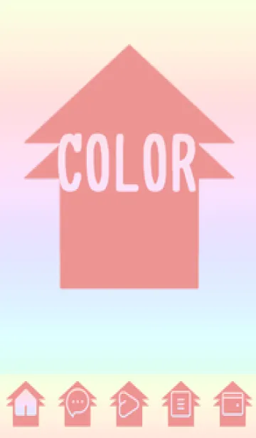 [LINE着せ替え] red color rainbow T01の画像1