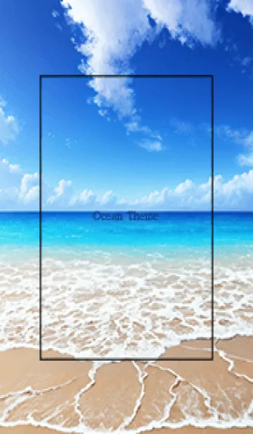 [LINE着せ替え] Ocean Theme - 018 BKの画像1